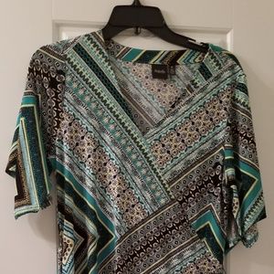 Rafaella printed wrap dress